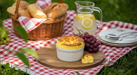 Enjoying a picnic with delicious desserts