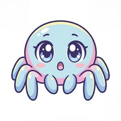 Cute Spider Shocked Sticker &ndash; Surprised Anime Reaction