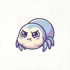 Cute Spider Angry Sticker &ndash; Cute Anime Chibi Emotion