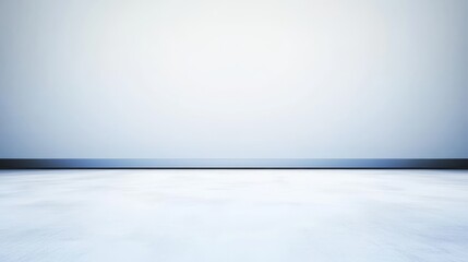 Modern minimalist interior design featuring clean white walls contrasting with vibrant blue wall and floor finishes providing serene visual experience.