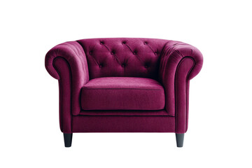 Comfortable seat sofa isolated on transparent background