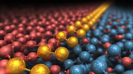 Colorful Abstract Representation of Molecular Structure and Interactions in Science and Technology