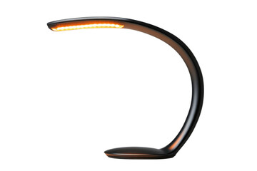 Sleek desk lamp isolated on transparent background
