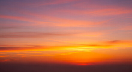 Fototapeta premium Warm Sunset Sky for Faith and Journey Marketing Theme