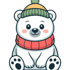 A charming winter scene featuring a happy snowman, a snowman cartoon.