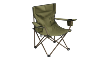 Isolated Outdoor Folding Chair for Camping, Fishing, Picnics and Relaxation on Vacation