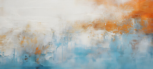 An abstract watercolor background blending blue water textures and grunge patterns features winter frost, cold snow, and a vintage paper sky design with soft ocean wave splashes