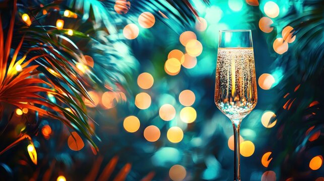 Champagne flute celebration