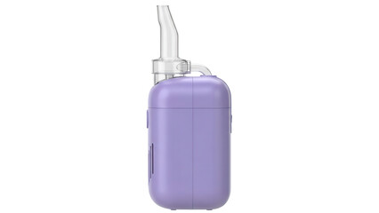 Isolated Purple Vaporizer Device, Clean Design, Minimalist Style, Contemporary and Modern Design