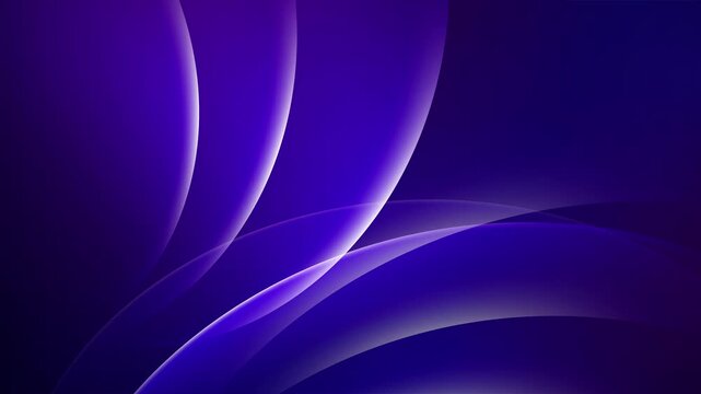 Elegant purple abstract background with overlapping glowing curved lines