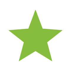 Fototapeta premium Green Star Icon