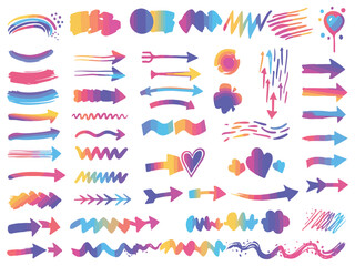 Colorful Arrow Designs and Doodles for Creative Projects