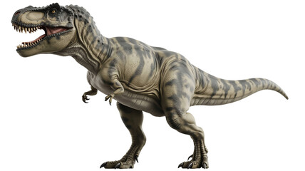  Tyrannosaurus Rex Dinosaur Isolated on a transparent background  for Prehistoric Wildlife and Paleontology Education Concepts