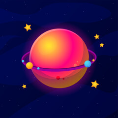 cartoon planet