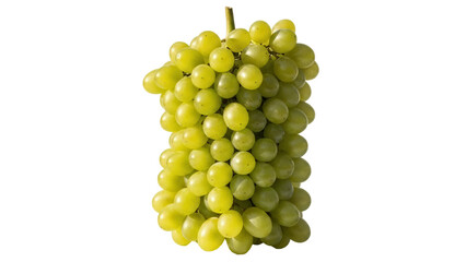 Isolated cluster of green grapes, fresh and juicy, perfect for a healthy snack or dessert