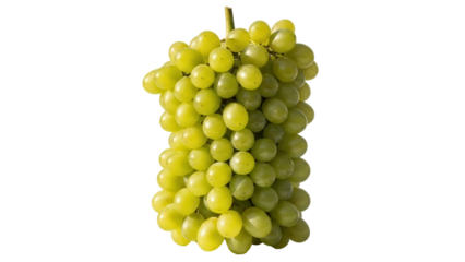 Isolated cluster of green grapes, fresh and juicy, perfect for a healthy snack or dessert