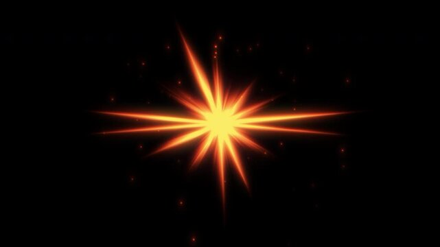 Starburst Glow orange rays overlay background