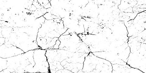 Fototapeta premium Black, white grunge dust crack, scratch concrete wall texture pattern background. Ideal for grunge background, aged surface, urban decay effect. grunge distressed overlay featuring natural split Line.