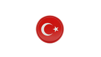 Turkey flag icon button