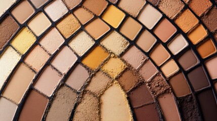 Extensive range of warm toned eyeshadow and complexion palettes