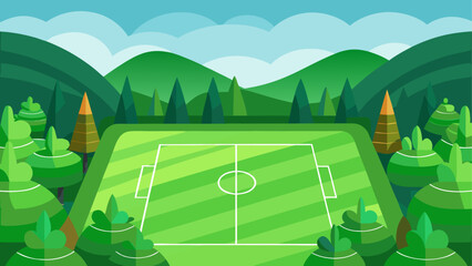 Forest soccer field © Devili