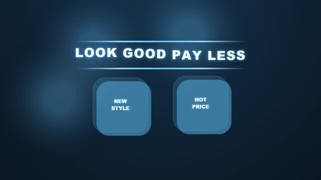 Look Good Pay Less Advertising Banner.