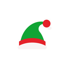 Illustration of a christmas elf hat item on transparent background