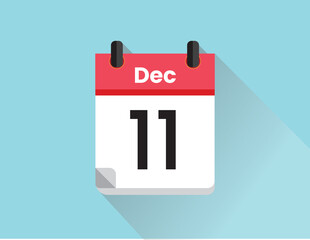 December 11 Calendar Date Icon