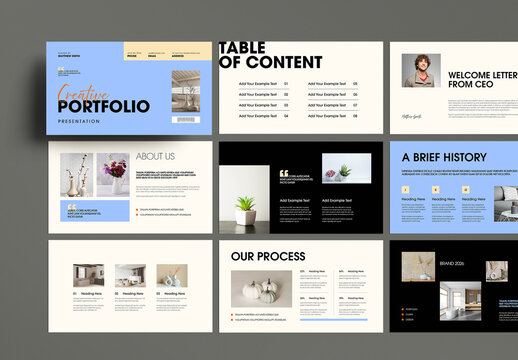 Creative Portfolio Presentation Template for Professional Designers