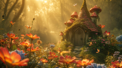Fairy house in the woods