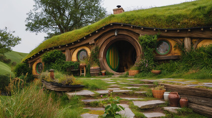 Facade of dwarf house