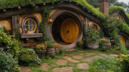 Facade of dwarf house