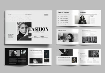 Luxury Fashion Magazine Editorial Layout for Style Lookbooks