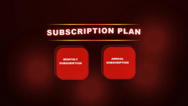 Subscription Plan Options Displayed on Screen.