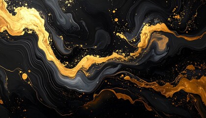 Golden lava rivers flowing through dark volcanic terrain at night with glowing embers and smoke