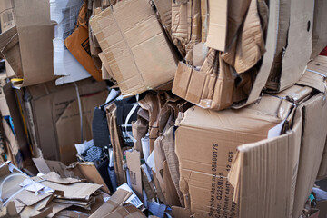 Recyclable paper waste collection points