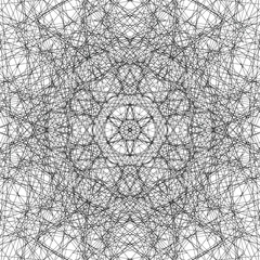 winter modern background, abstract linear creative snowflake pattern, original vector decoration