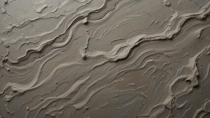 A realistic smooth river clay texture background with faint flow lines and muted brown gray tone