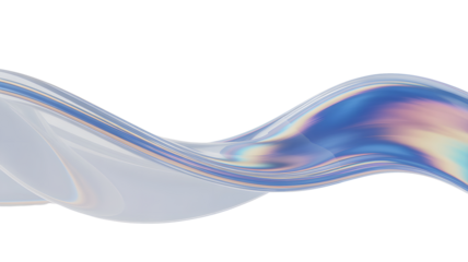 3D Abstract Pastel Wave for Modern Digital Backgrounds png