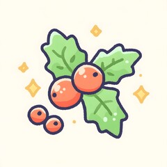 christmas, holly, berry, generation AI 