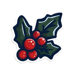 christmas, holly, berry, generation AI 