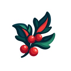 christmas, holly, berry, generation AI 