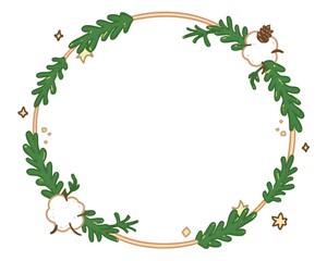 christmas frame, generation AI 