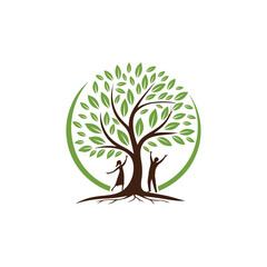 modern teamwork and community support vector logo, ideal for foundations, training centers, and corporate branding