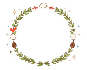 christmas frame, generation AI 