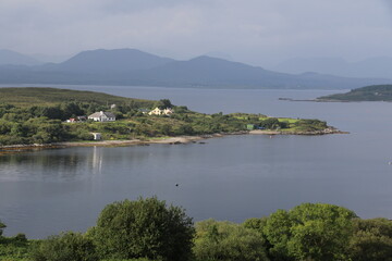 Paysage sauvage de la p&eacute;ninsule du Beara dans le comt&eacute; de Cork en Irlande