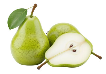 Fresh green pears offering a healthy delicious treat