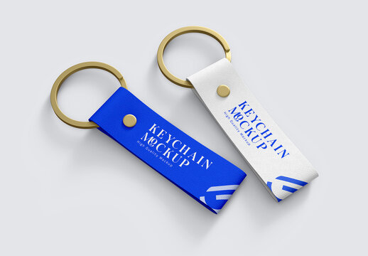 Metal Ring Keychain Mockup