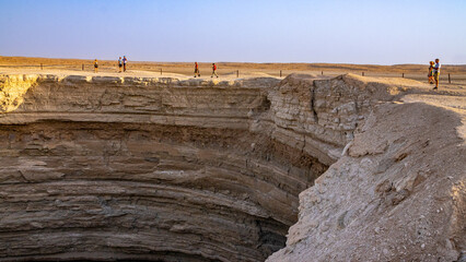 Darvaza (Derweze) gas crater (Door to Hell or Gates of Hell) in Turkmenistan © pwollinga
