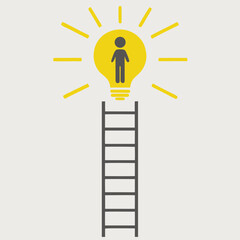 Bright Idea With Ladder